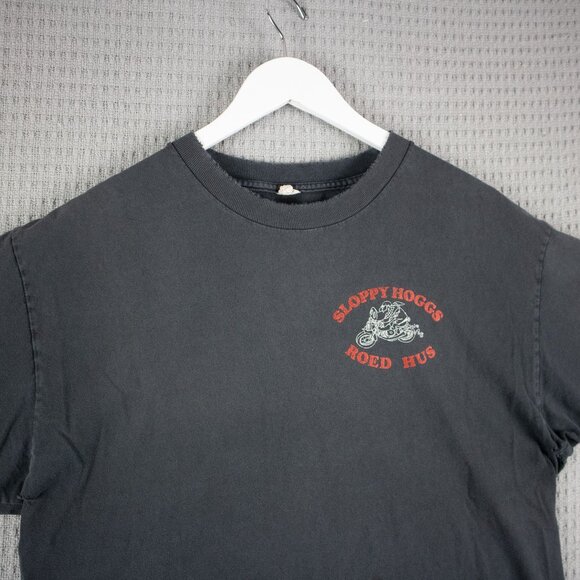 Vintage Sloppy Hogg " Come and Rub My Brisket " Faded Tee - Picture 4 of 8